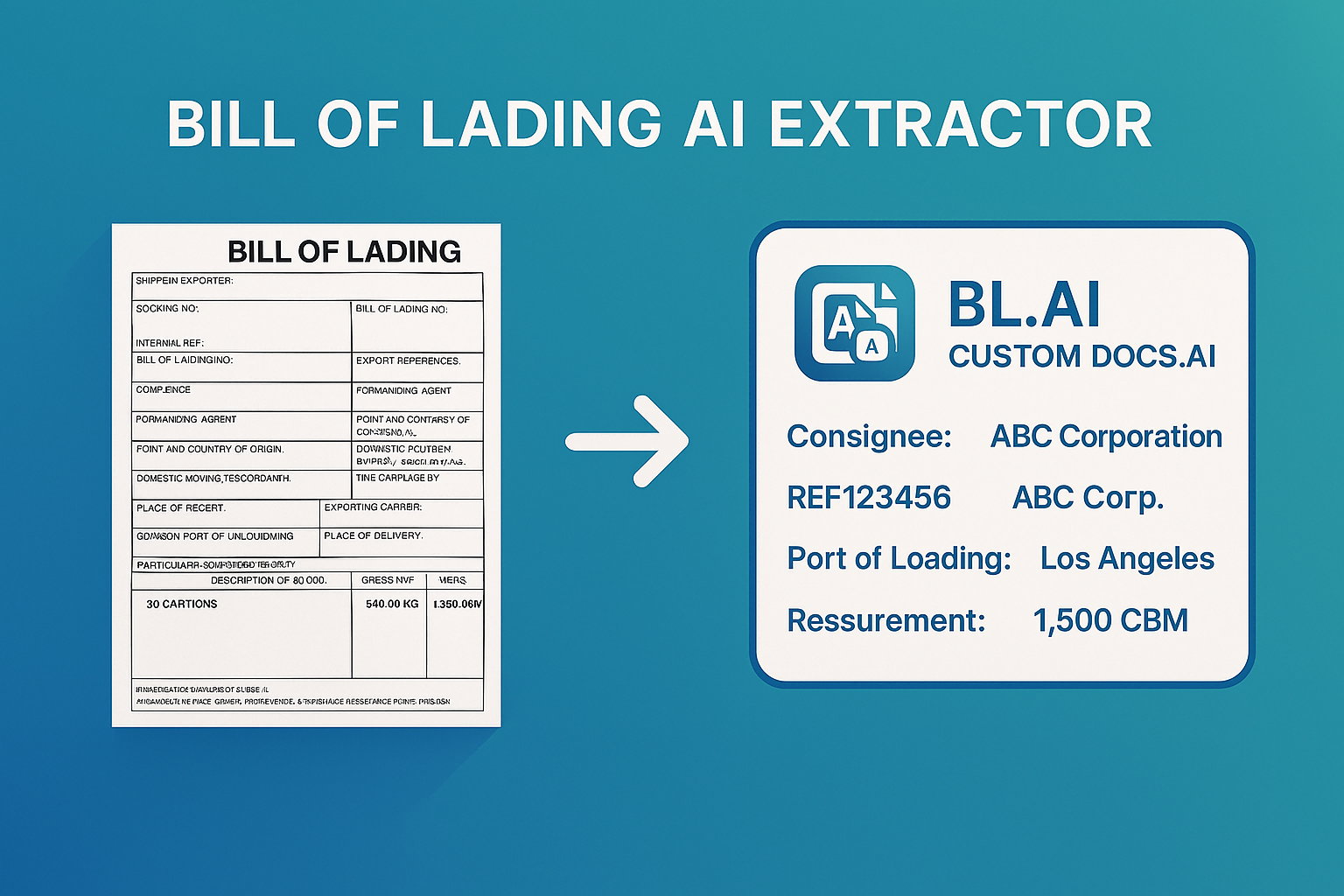 Bill of Lading AI Extractor